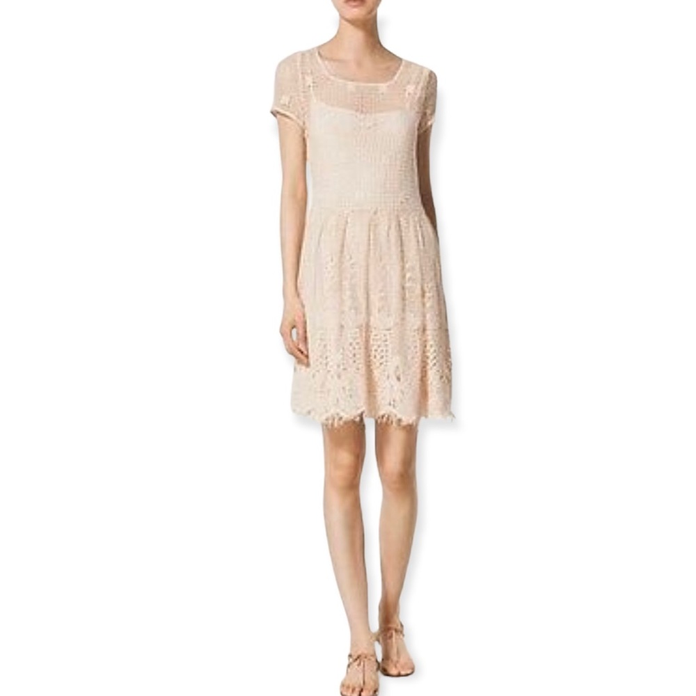 Massimo Dutti Crotchet Layered Dress